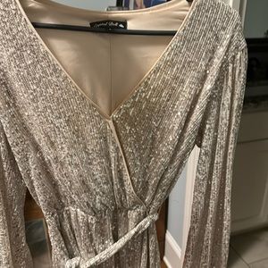 Small crystal doll dress worn one time